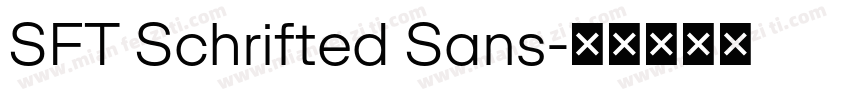SFT Schrifted Sans字体转换